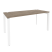 Стол рабочий на П-образном м/к Onix O.MP-SP-4.7 1580x720x750 (Тиквуд Темный/Белый Металл)