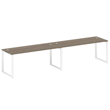 Рабочая станция Metal System Style БО.СМ-2.5 3600x720x750 (Вяз/Белый металл)