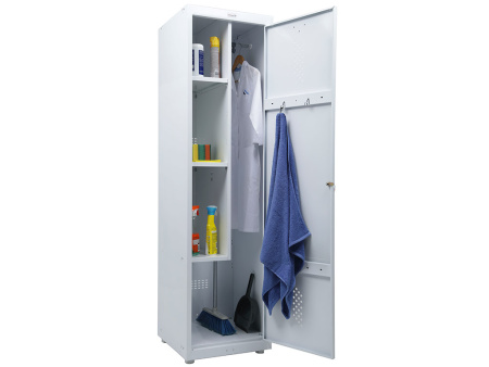 Медицинский шкаф для уборочного инвентаря МД 1 ШМ-SS (Белый)