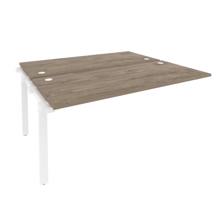 Наборный элемент рабочей станции на м/к Onix O.M-2.NRS-4.7 1580x1475x750 (Тиквуд Темный/Белый Металл)