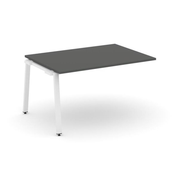 Проходной наборный элемент переговорного стола SN-6A.NSPRG-001.3 (980х980х750) (Антрацит/Металл Белый)