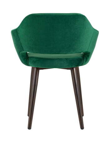 Стул с подлокотниками Саймон велюр темно-зеленый (Стул Саймон темно-зеленый)