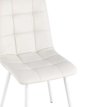 Стул Oliver экокожа белый белые ножки (Стул Oliver белый)