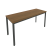 Стол письменный на металлокаркасе Slim С.СП-6.1 1580x600x750 (Серый/Антрацит металл)