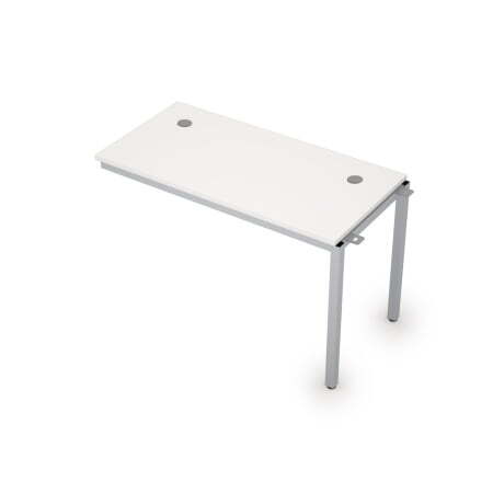 6МБС.168 Линейные бенч-системы, средний модуль (1200x600x750) (Белый/Алюминий матовый)