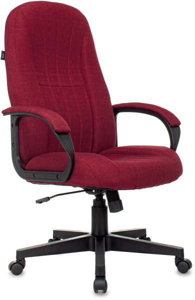 Кресло руководителя T-898 красный 38-410 крестов. пластик (Красный)