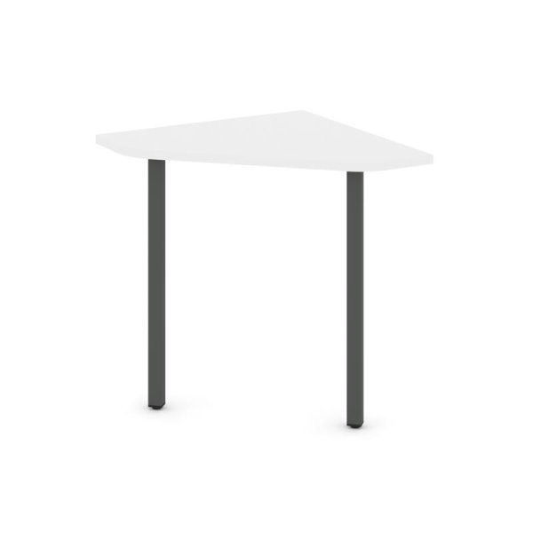Угловой элемент стола SN-4.USP-001 (600х600х750) (Белый/Металл Антрацит)