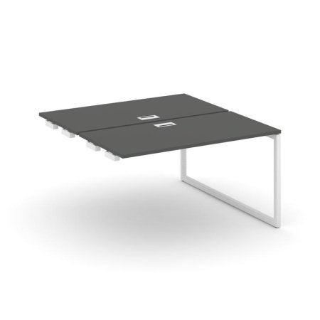 Стол-приставка к опорным элементам SN-4O.DPRS-013 (1380х1432х750) (Антрацит/Металл Белый)