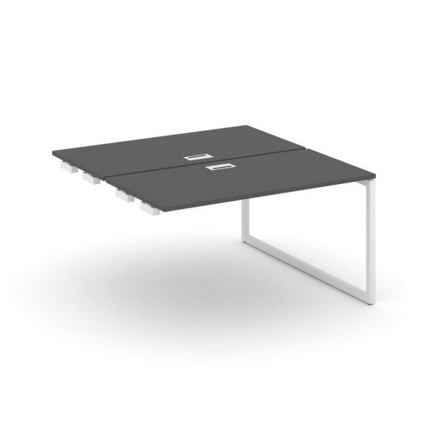 Стол-приставка к опорным элементам SN-4O.DPRS-013 (1380х1432х750) (Антрацит/Металл Белый)