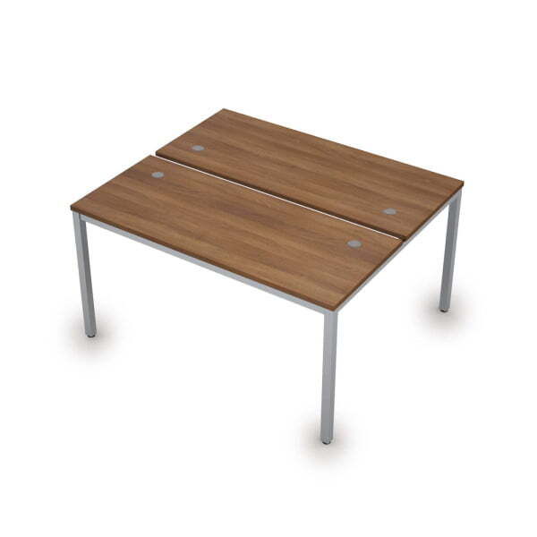 6МБ.278 Бенч-система на два рабочих места (1200x1435x750) (Шамони темный/Алюминий матовый)