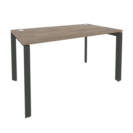 Стол рабочий на П-образном м/к Onix O.MP-SP-3.8 1380x800x750 (Тиквуд Темный/Черный металл)