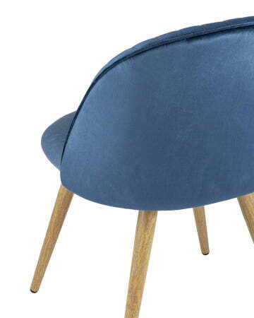 Стул Лион Страйпс велюр голубой (Стул Лион голубой)