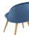 Стул Лион Страйпс велюр голубой (Стул Лион голубой)