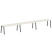Рабочая станция на 3 рабочих места на А-образном м/к Metal System Style БА.СМ-3.5 5400x720x750 (Дуб наварра/Серый металл)