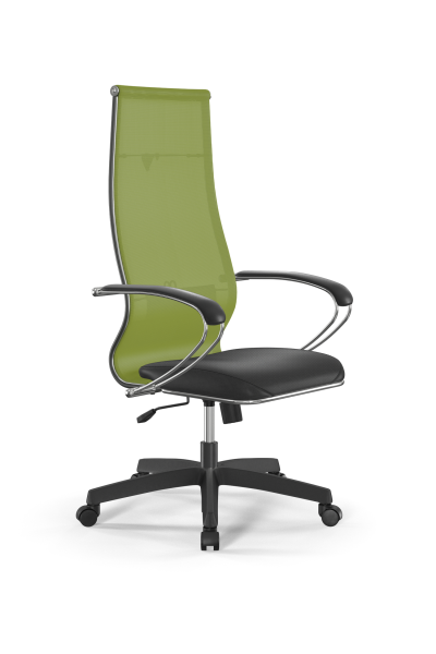 Кресло для руководителя Метта Sit 10 B1-163K - T+Extra /Km00/Wm12/K1cL(M09.B02.G15.W01) (Лайм | Черный)