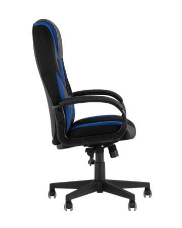 Кресло игровое TopChairs ST-CYBER 9 черный/синий (Геймерское кресло ST-CYBER 9 синий)