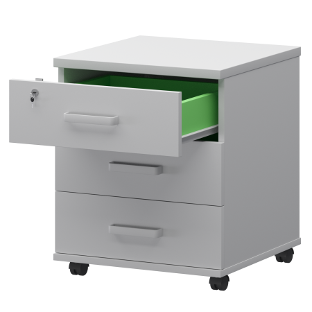 Тумба подкатная Смарт СМТ-3П  434x450x620 (Белый)