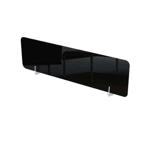 10БФН.105 Барьер фронтальный HPL (1000x4x500) (Черный глянец металл HPL/Глянец металл)