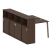Рабочая станция с шкафом-купе на А-образном м/к Metal System Style БА.РС-СШК-4.2 Т 1610x2332x1098 (Дуб наварра/Серый металл)