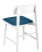 Стул ODEN WHITE синий 2 шт, (Стул Oden Wood синий)