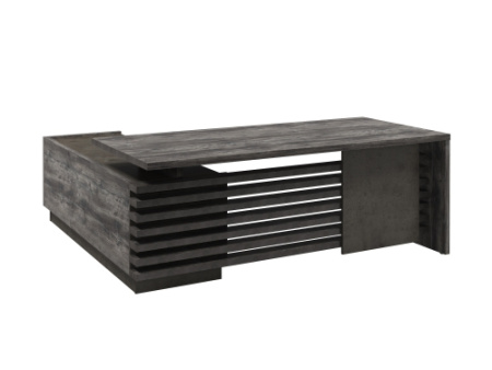 Стол с опорной тумбой, правый (без розеток) Vestar Z-220пр.0000 2000x2030x750 (Сосна Пасадена/Бетон Чикаго)