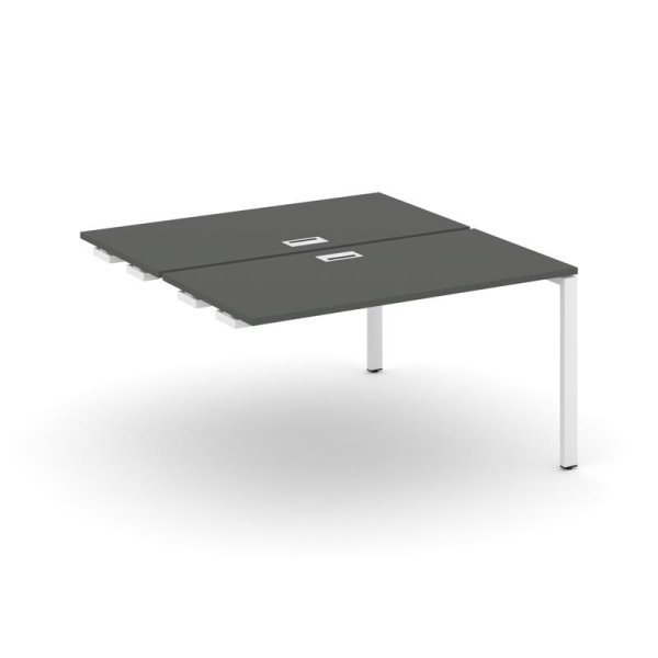 Стол-приставка к опорным элементам SN-6P.DPRS-024 (1580х1632х750) (Антрацит/Металл Белый)