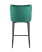 Стул полубарный Ститч велюр изумрудный (Стул полубарный Ститч зеленый)