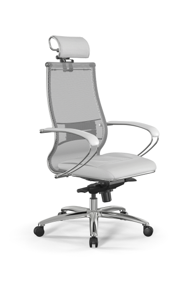 Кресло для руководителя Метта Samurai L2-6K - TS+Infinity /Kc00/Wm06/K2cL/H2cL-3D(M06.B31.G04.W03) (Белый)