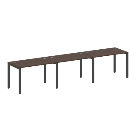 Рабочая станция на 3 раб. места Metal System Style БП.СМ-3.2 3600x720x750 (Венге Цаво/Антрацит металл)