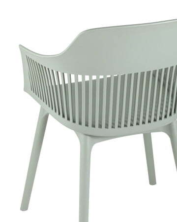 Стул Crocus с подушкой серо-зеленый (Стул пластиковый Crocus серо-зеленый)