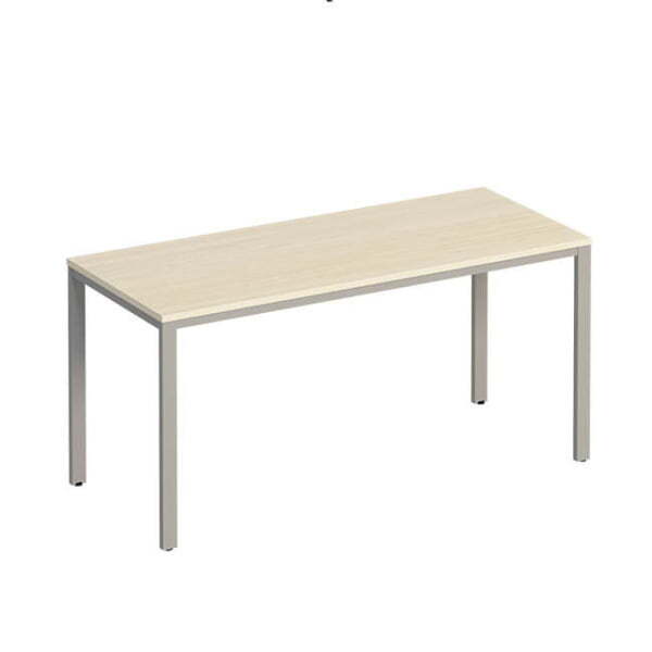 Стол письменный на металлокаркасе  Комфорт МП2 К 163 1600x670x750 (Дуб шамони светлыйСерый)