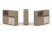 Тумба двойная + низкая надставка ES.NB.2N-20 (1500х410х1135) (Латте/Тиквуд Светлый)