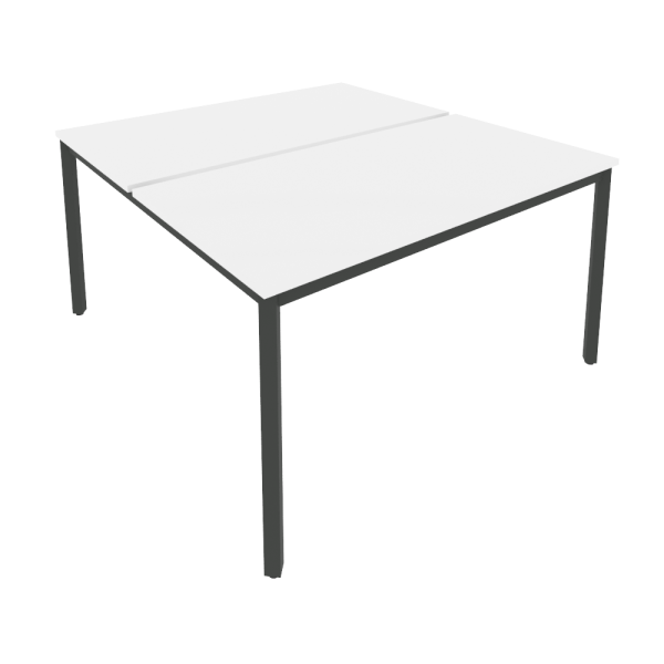 Рабочая станция на металлокаркасе Slim С.СП-5.3 1380x1475x750 (Белый/Антрацит металл)