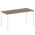 Стол письменный Metal System Style БП.СП-4 1600x720x750 (Дуб Наварра/Серый металл)