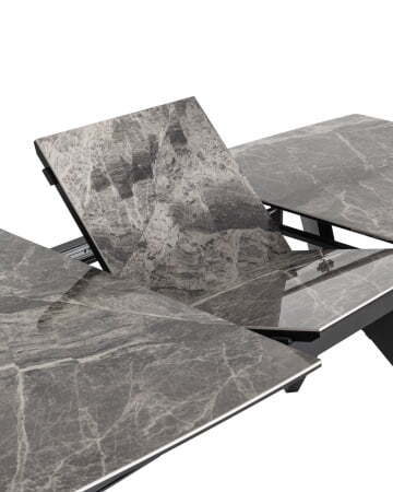 Стол обеденный Аркада раскладной 160-210*90 керамика темная (Стол обеденный Аркада серый)