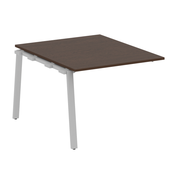 Проходной элемент стола для переговоров на А-образном м/к Metal System Style БА.ППРГ-1 1000x1235x750 (Венге Цаво/Серый металл)