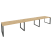 Рабочая станция на О-образном м/к Onix O.MO-RS-3.4.8 4740x800x750 (Тиквуд Темный/Белый Металл)