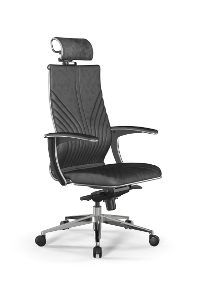 Кресло для руководителя Метта Samurai L2-13U - GoyaLE /Kc31/Wm31/U0mV-mL/H2cV-3D(M06.B32.G11.W03) (Темно-серый)