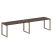 Рабочая станция Metal System Style БО.СМ-2.4 3200x720x750 (Дуб Наварра/Серый металл)