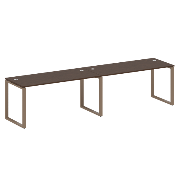 Рабочая станция Metal System Style БО.СМ-2.4 3200x720x750 (Венге Цаво/Мокко металл)