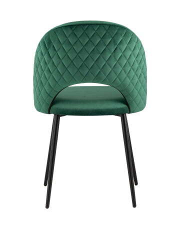 Стул Меган велюр с ромбами зеленый (Стул Меган зеленый)