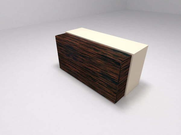 Блок с двумя ящиками Brix BR.00.37 1200x560x610 (Бежевый (акрил))