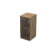 9П.023.2 Пенал низкий со стеклом (400x450x845) (Teakwood)
