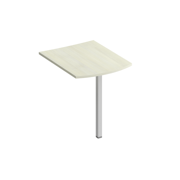 Брифинг-приставка фронтальная с опорой КФ Комфорт КФ К.1220 870x700x750 (Дуб шамони светлыйСерый)