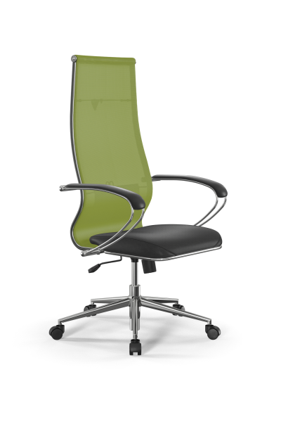 Кресло для руководителя Метта Sit 10 B1-163K - T+Extra /Km00/Wm12/K1cL(M09.B23.G18.W01) (Лайм | Черный)