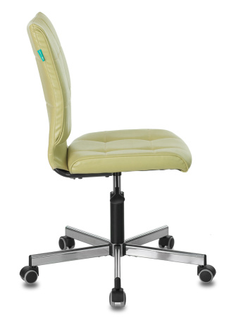 Кресло CH-330M зеленый Best 79 эко.кожа крестов. металл хром (Зеленый)