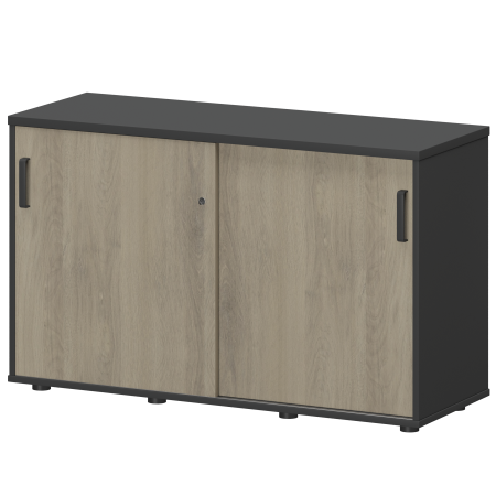 Тумба-купе Смарт СМТ-12К Тип1 1236x444x750 (Графит/Кронберг)