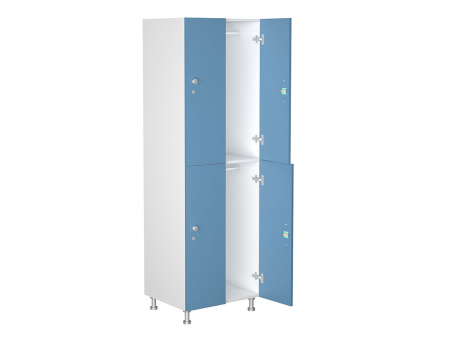 Шкаф для раздевалок WL 22-60 голубой/белый (Голубой | Белый)