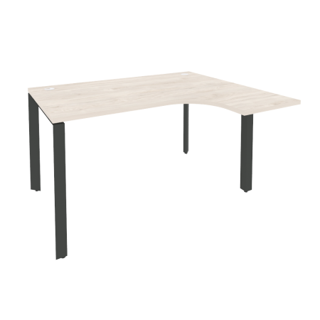 Стол эргономичный правый на П-образном м/к Onix O.MP-SA-3R 1380x1180x750 (Денвер Светлый/Черный металл)