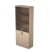 2Ш.005.3 Шкаф для документов высокий со стеклом 790x370x1960 (Дуб)